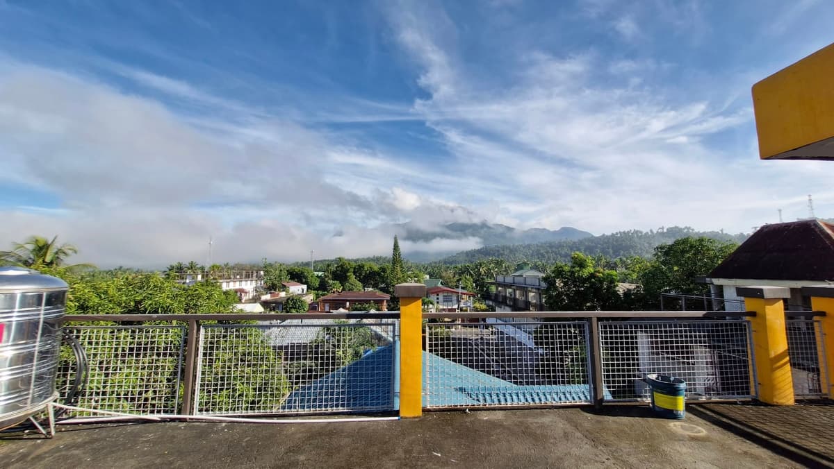 Rooftop view of Mt. Bulusan